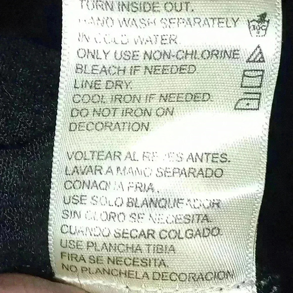 Forbidden Dress Size Medium Black Beaded Flutter Peasant Boho Hippie Tiered - Picture 10 of 10